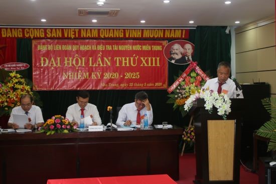 Đại hội Đảng bộ Liên đoàn Quy hoạch và Điều tra tài nguyên nước miền Trung nhiệm kỳ XIII (2020 - 2025)