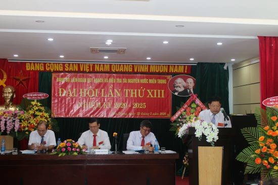 Đại hội Đảng bộ Liên đoàn Quy hoạch và Điều tra tài nguyên nước miền Trung nhiệm kỳ XIII (2020 - 2025)