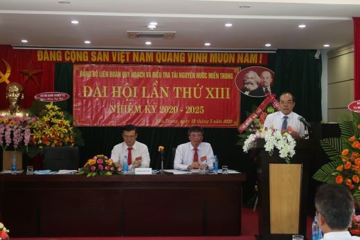 Đại hội Đảng bộ Liên đoàn Quy hoạch và Điều tra tài nguyên nước miền Trung nhiệm kỳ XIII (2020 - 2025)