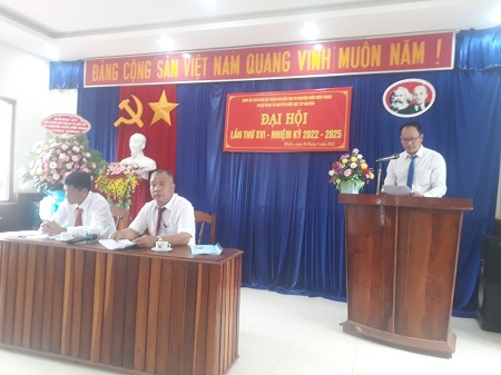 ĐẠI HỘI LẦN THỨ XVI - NHIỆM KỲ 2022 - 2025,  CHI BỘ ĐOÀN TÀI NGUYÊN NƯỚC BẮC TÂY NGUYÊN  THUỘC ĐẢNG BỘ LIÊN ĐOÀN QUY HOẠCH VÀ ĐIỀU TRA TÀI NGUYÊN NƯỚC MIỀN TRUNG