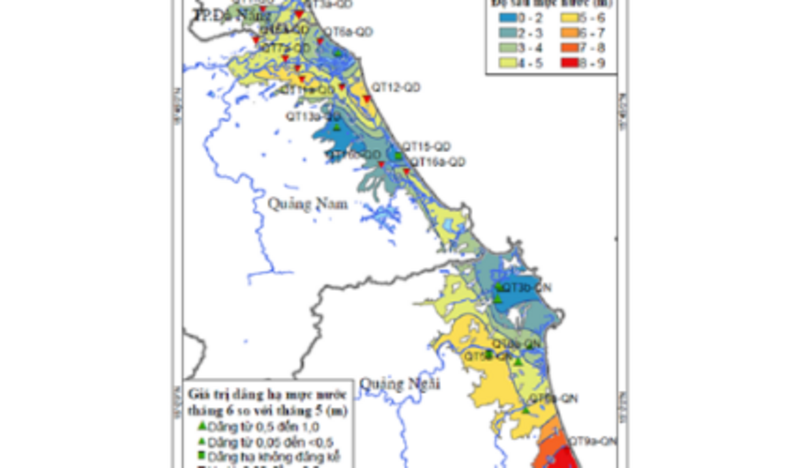 BẢN TIN THÔNG BÁO, DỰ BÁO VÀ CẢNH BÁO TÀI NGUYÊN NƯỚC DƯỚI ĐẤT THÁNG 6 NĂM 2016 VÙNG NAM TRUNG BỘ