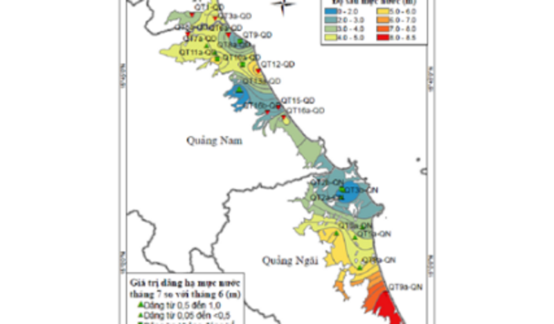 BẢN TIN THÔNG BÁO, DỰ BÁO VÀ CẢNH BÁO TÀI NGUYÊN NƯỚC DƯỚI ĐẤT THÁNG 7 NĂM 2016 VÙNG NAM TRUNG BỘ