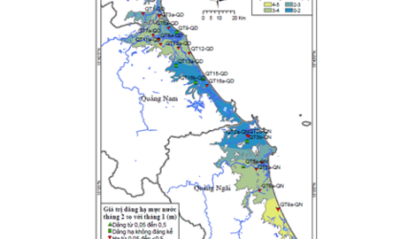 BẢN TIN THÔNG BÁO, DỰ BÁO VÀ CẢNH BÁO TÀI NGUYÊN NƯỚC DƯỚI ĐẤT THÁNG 02 NĂM 2017 VÙNG DUYÊN HẢI NAM TRUNG BỘ