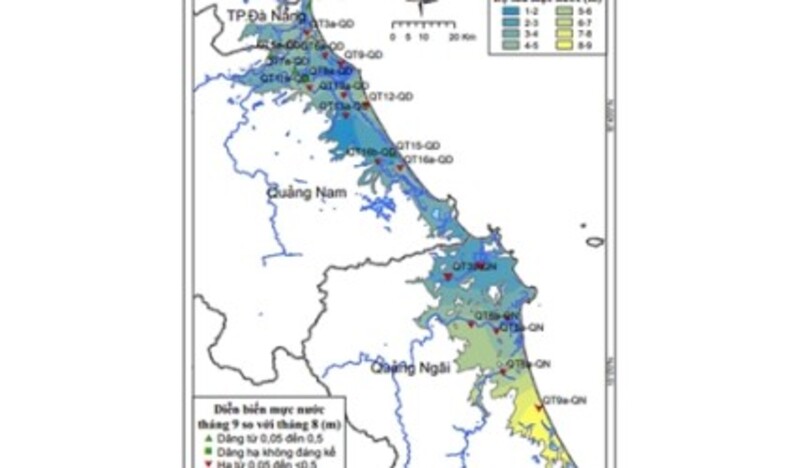 THÔNG BÁO, DỰ BÁO TÀI NGUYÊN NƯỚC DƯỚI ĐẤT THÁNG 9 NĂM 2018 VÙNG DUYÊN HẢI NAM TRUNG BỘ