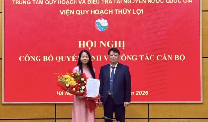 Công bố Quyết định bổ nhiệm chức danh Phó Viện trưởng Viện Quy hoạch Thủy lợi