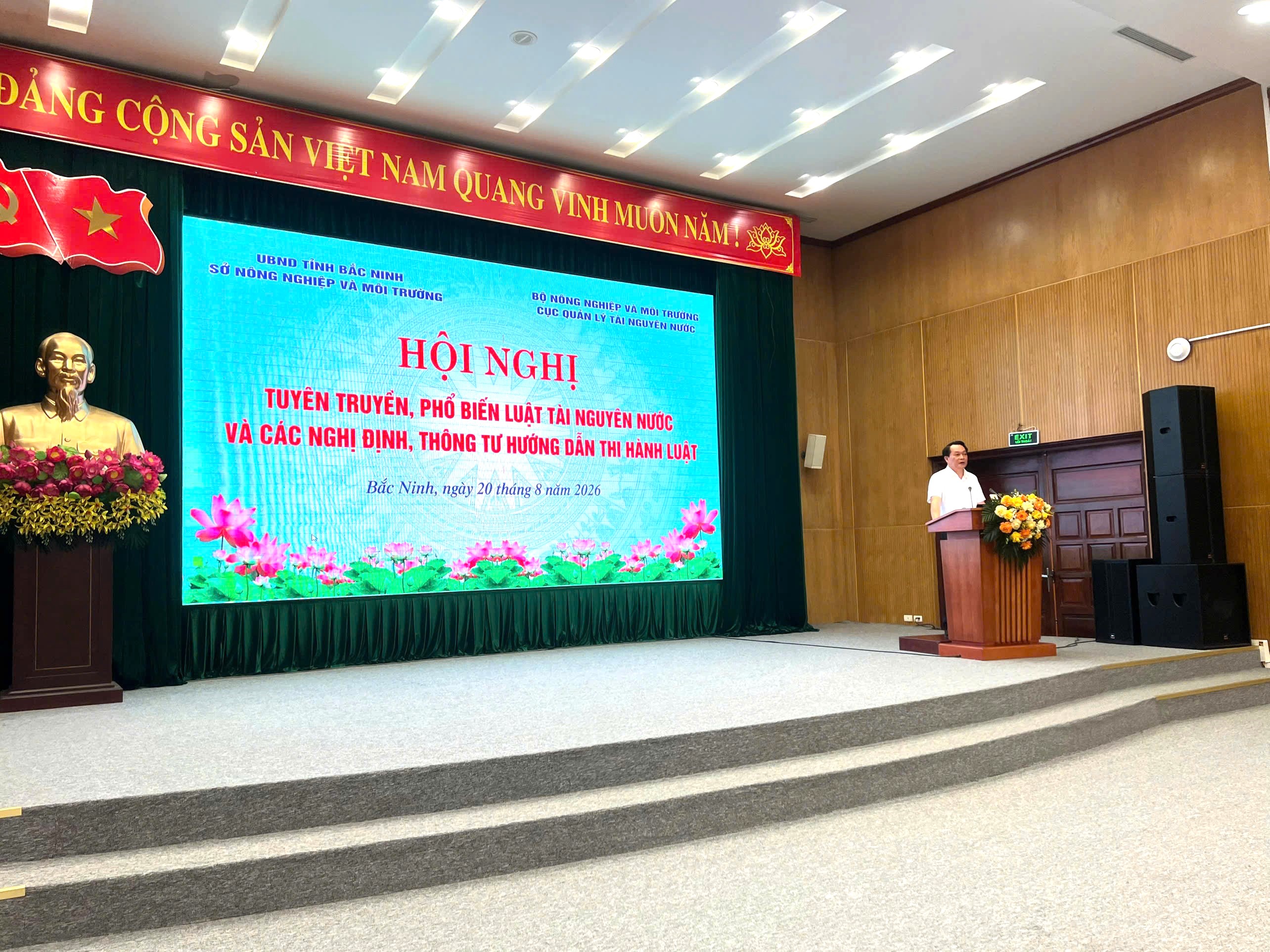Bắc Ninh đẩy mạnh tuyên truyền, triển khai Luật Tài nguyên nước năm 2023