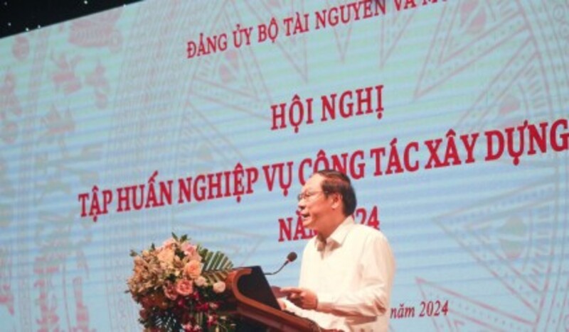 Đảng ủy Bộ TN&MT tổ chức Hội nghị tập huấn nghiệp vụ công tác Đảng năm 2024