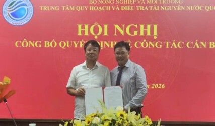 Trung tâm Quy hoạch và Điều tra tài nguyên nước quốc gia tổ chức Hội nghị công bố quyết định về công tác cán bộ