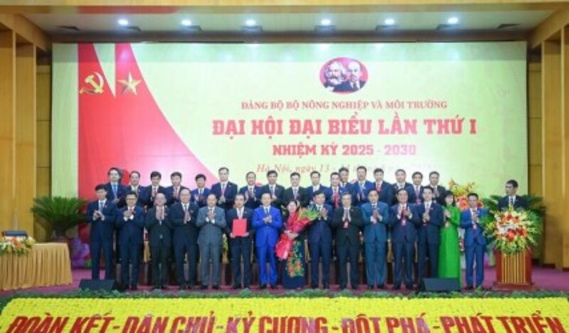 Ra mắt BCH Đảng bộ Bộ Nông nghiệp và Môi trường khóa I, nhiệm kỳ 2025-2030