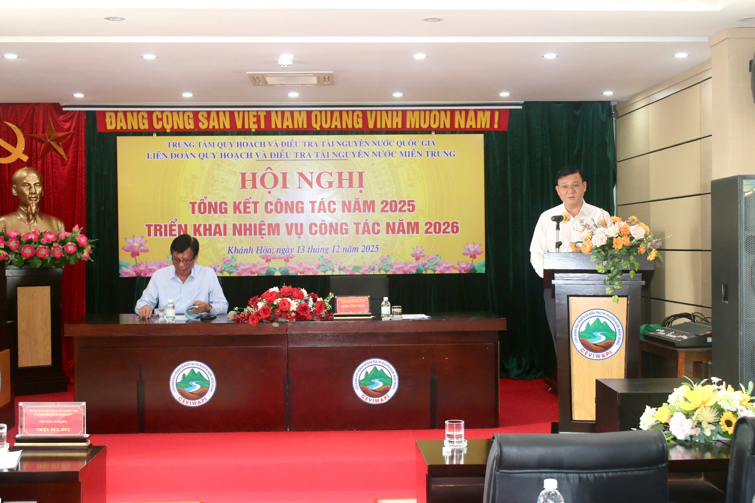 Tổng kết công tác năm 2025 và triển khai nhiệm vụ công tác năm 2026 của  Liên đoàn Quy hoạch và Điều tra tài nguyên nước miền Trung