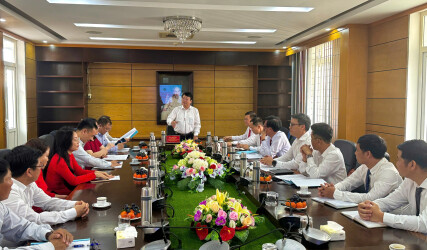 Liên đoàn Quy hoạch và Điều tra tài nguyên nước miền Trung làm việc với Lãnh đạo Trung tâm Quy hoạch và Điều tra tài nguyên nước quốc gia về tình hình thực hiện nhiệm vụ năm 2026